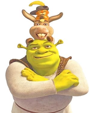 Shrek And His Friends Paint By Numbers