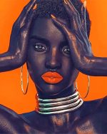 African Model Paint By Numbers
