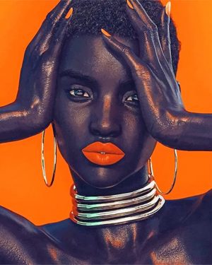 African Model Paint By Numbers