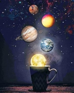 Planets Cup Paint By Numbers