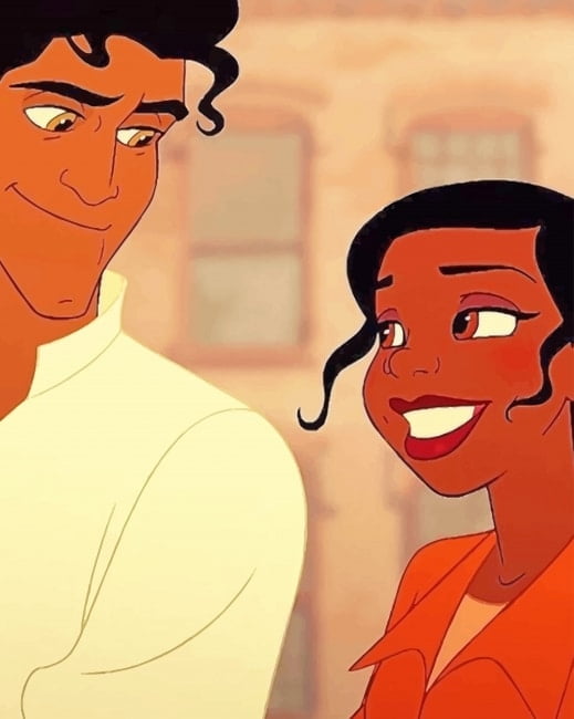 Tiana And Prince Naveen Paint By Numbers