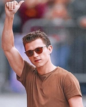 Thomas Holland Wearing Glasses NEW Paint By Numbers