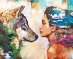 Wolf And Woman Paint By Numbers