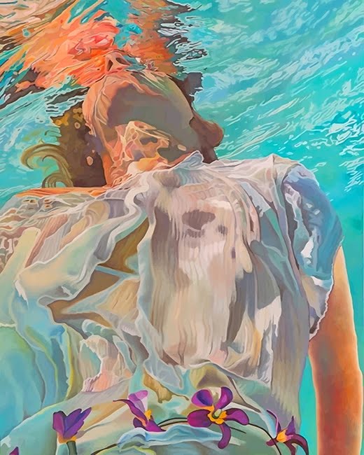 Woman Underwater Paint By Numbers