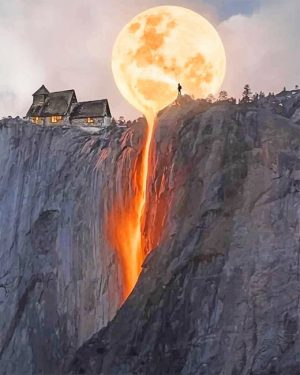 The Melting Moon Paint By Numbers