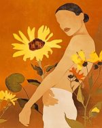 Woman And Butterfly Paint By Numbers