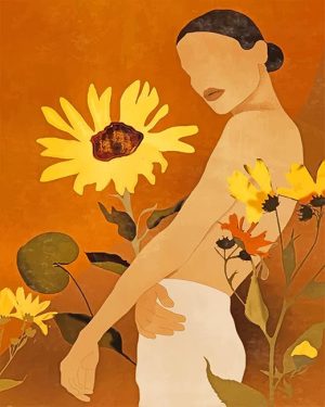 Woman And Butterfly Paint By Numbers