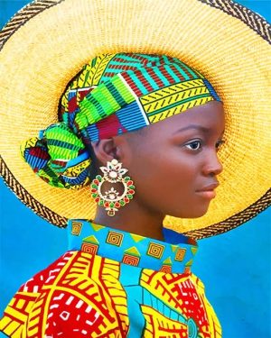 African Woman Colorful NEW Paint By Numbers