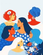 Illustration Women Paint By Numbers