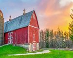 Beautiful Barn Sunset NEW Paint By Numbers
