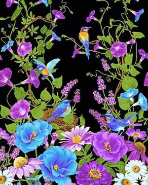 Flowers And Birds Paint By Numbers