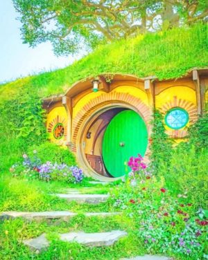 Hobbiton New Zealand Paint By Numbers