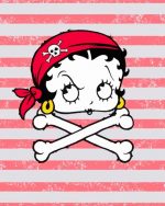 Betty Boop Pirate Paint By Numbers