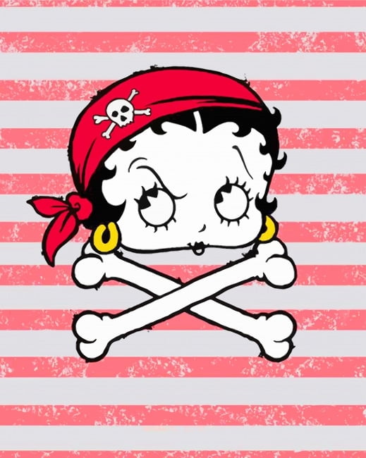Betty Boop Pirate Paint By Numbers