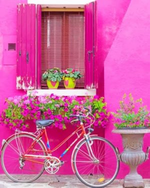 Bicycle In Burano Italy NEW Paint By Numbers