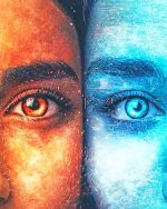 Ice And Fire Eyes Paint By Numbers