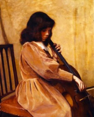 Girl Playing Cello Paint By Numbers