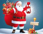 Christmas Santa And Gifts Paint By Numbers