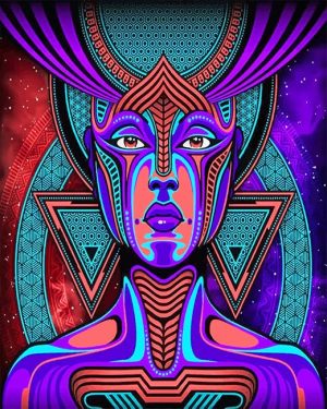 Colorful Woman Gala Patria NEW Paint By Numbers