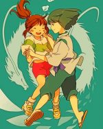 Haku And Chihiro Paint By Numbers