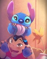 Funny Stitch And Lilo Paint By Numbers