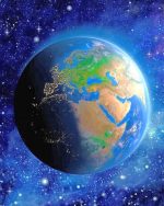 Earth Planet Paint By Numbers