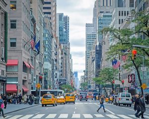 New York Street Paint By Numbers