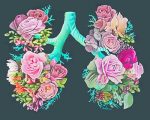Floral Lungs Paint By Numbers