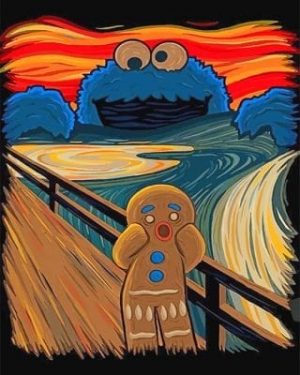 Screaming Gingerbread Paint By Numbers