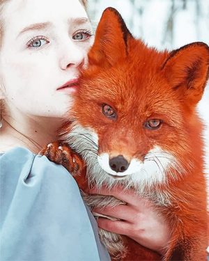Girl With Fox Paint By Numbers