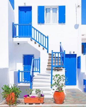 Greece House Paint By Numbers