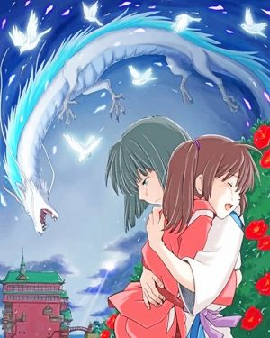 Haku And Chihiro Paint By Numbers