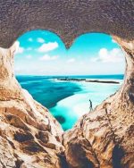 Heart Beach Cave Paint By Numbers