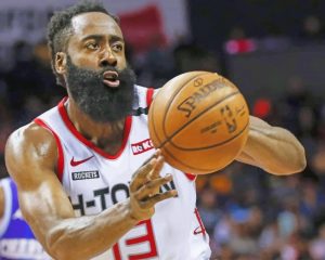 James Harden Playing Paint By Numbers