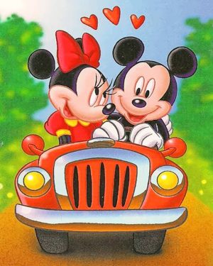 Mickey And Minnie Mouse Paint By Numbers