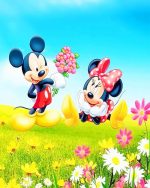 Minnie And Mickey Mouse Paint By Numbers