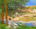 On The Bank Of The Seine Bennecourt Paint By Numbers
