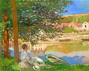 On The Bank Of The Seine Bennecourt Paint By Numbers