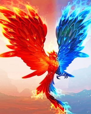 Fire And Ice Phoenix Paint By Numbers