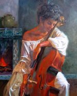 Woman Playing Cello Paint By Numbers
