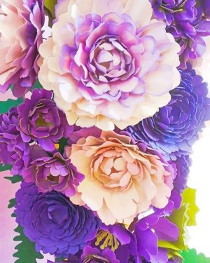 Purple Artificial Flower NEW Paint By Numbers