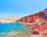 Greece Red Beach Paint By Numbers