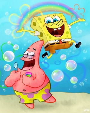 SpongeBob And Patrick Paint By Numbers