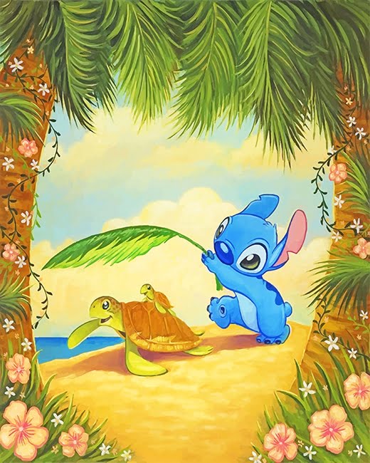 Stitch And Turtle Paint By Numbers