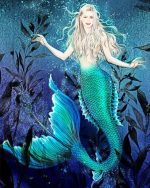 Blonde Mermaid Paint By Numbers