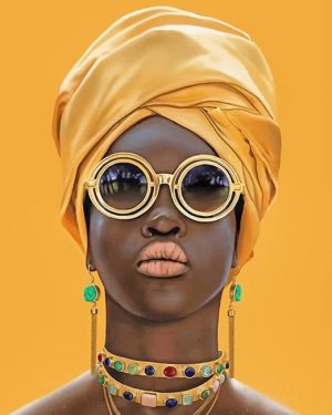 Stylish African Woman NEW Paint By Numbers