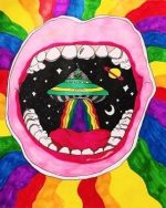 Trippy Alien Paint By Numbers