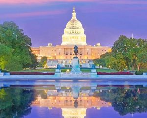 United States Capitol Washington Paint By Numbers