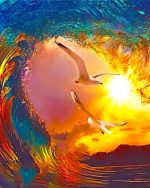 Sunset Wave Paint By Numbers