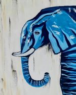 Blue Elephant paint by numbers